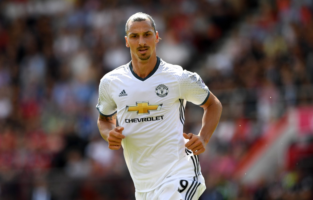 Photo Wallpaper Star, Star, Forward, Manchester United, - Zlatan Ibrahimovic Manchester United - HD Wallpaper 