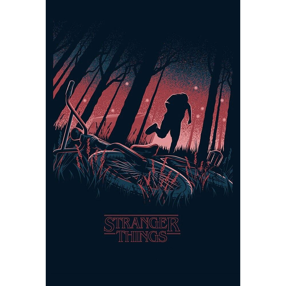 #st #strangerthings #series #netflix #wallpaper #wallpapers - Stranger Things Retro Poster - HD Wallpaper 