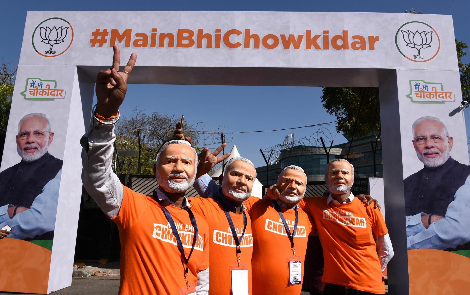 Modi Election Campaign 2019 - HD Wallpaper 