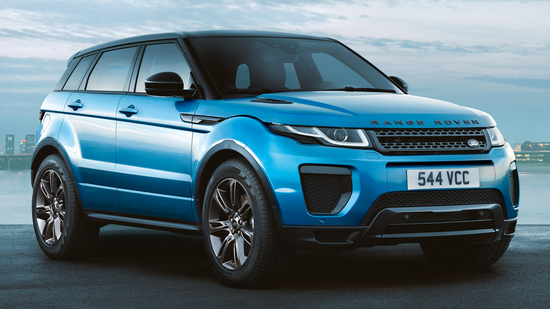 Wallpaper Of Blue, Car, Range Rover, Evoque Landmark, - Land Rover Evoque - HD Wallpaper 