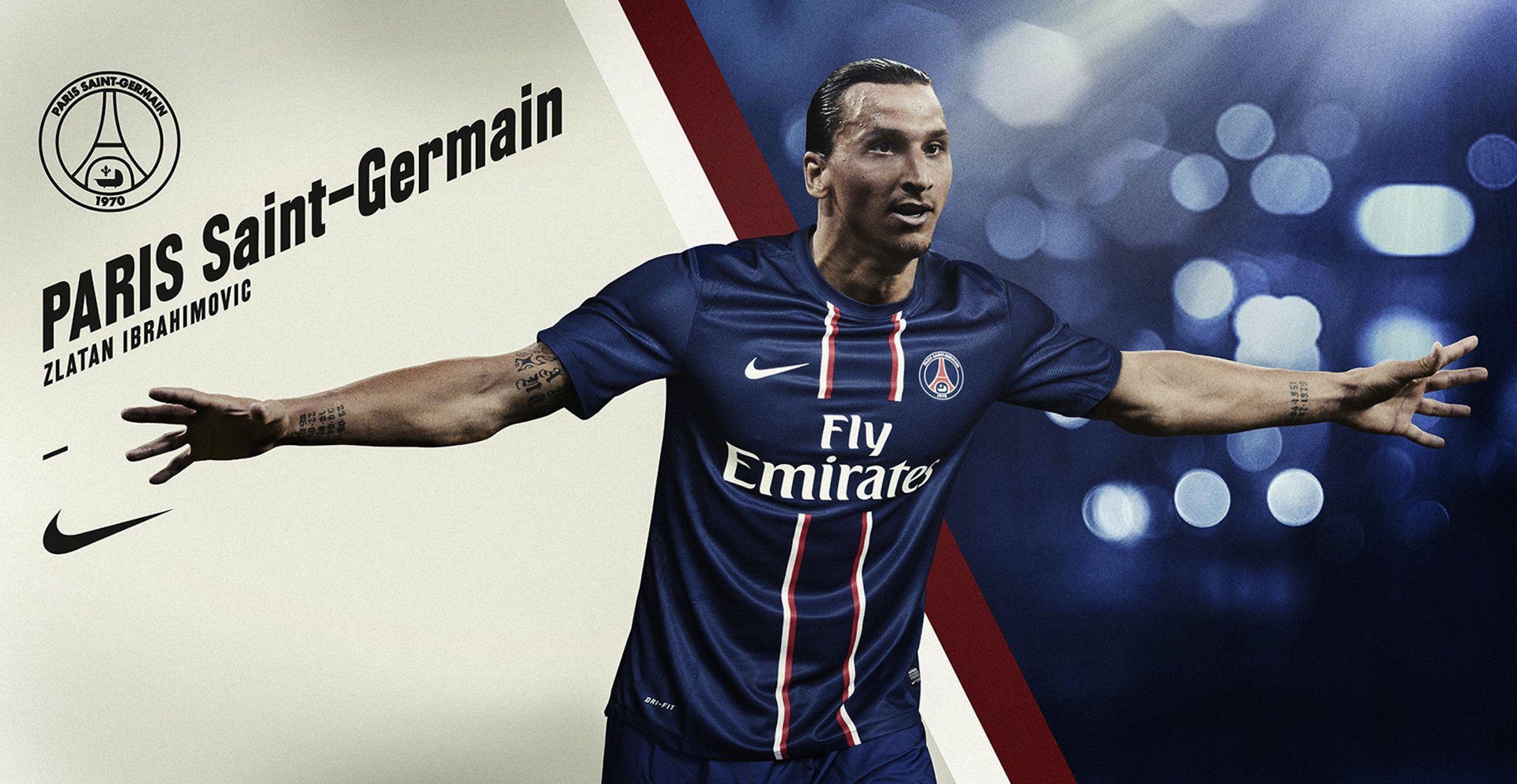 Paris Saint Germain Zlatan Ibrahimovic - HD Wallpaper 