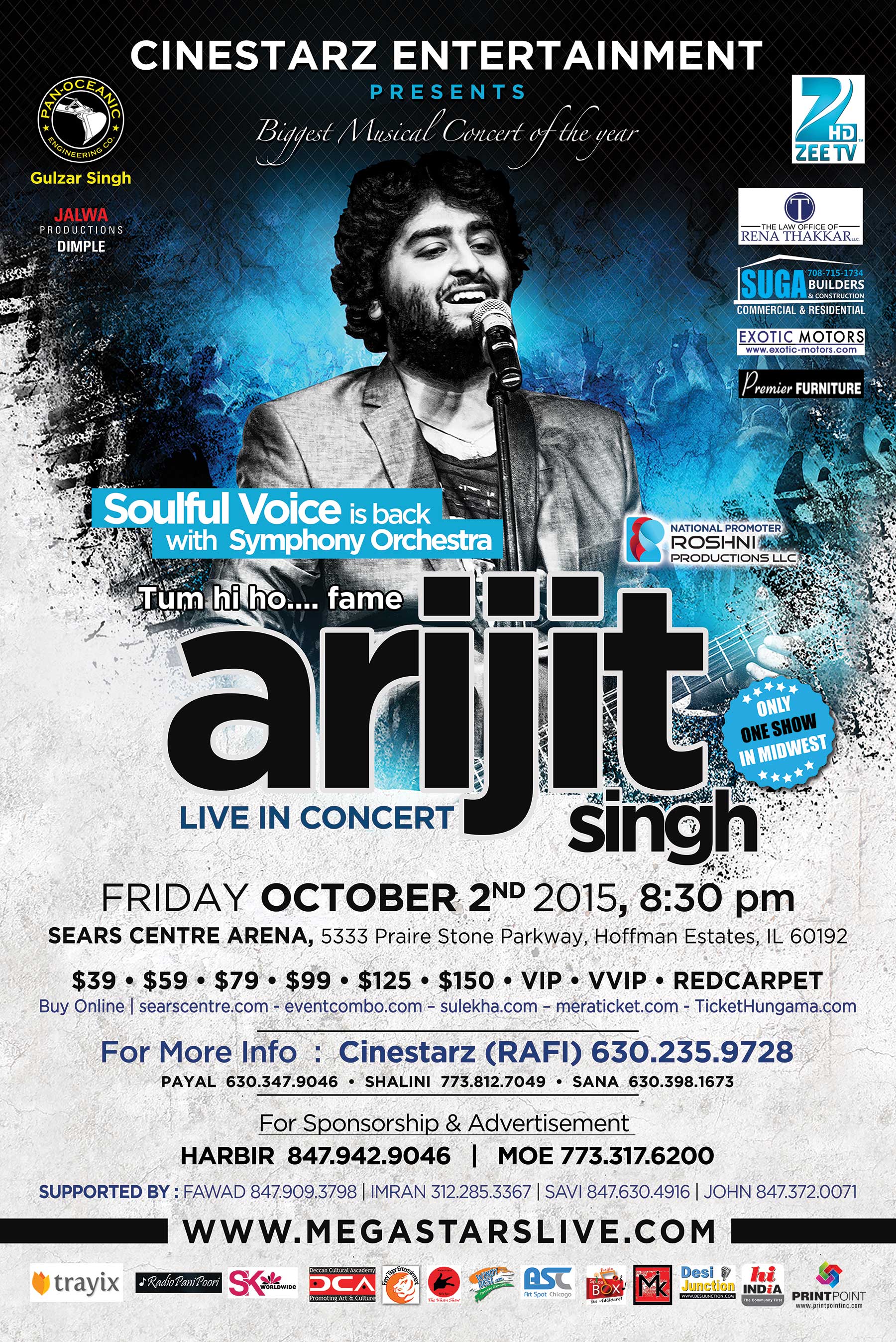Music Poster Arijit Singh - HD Wallpaper 