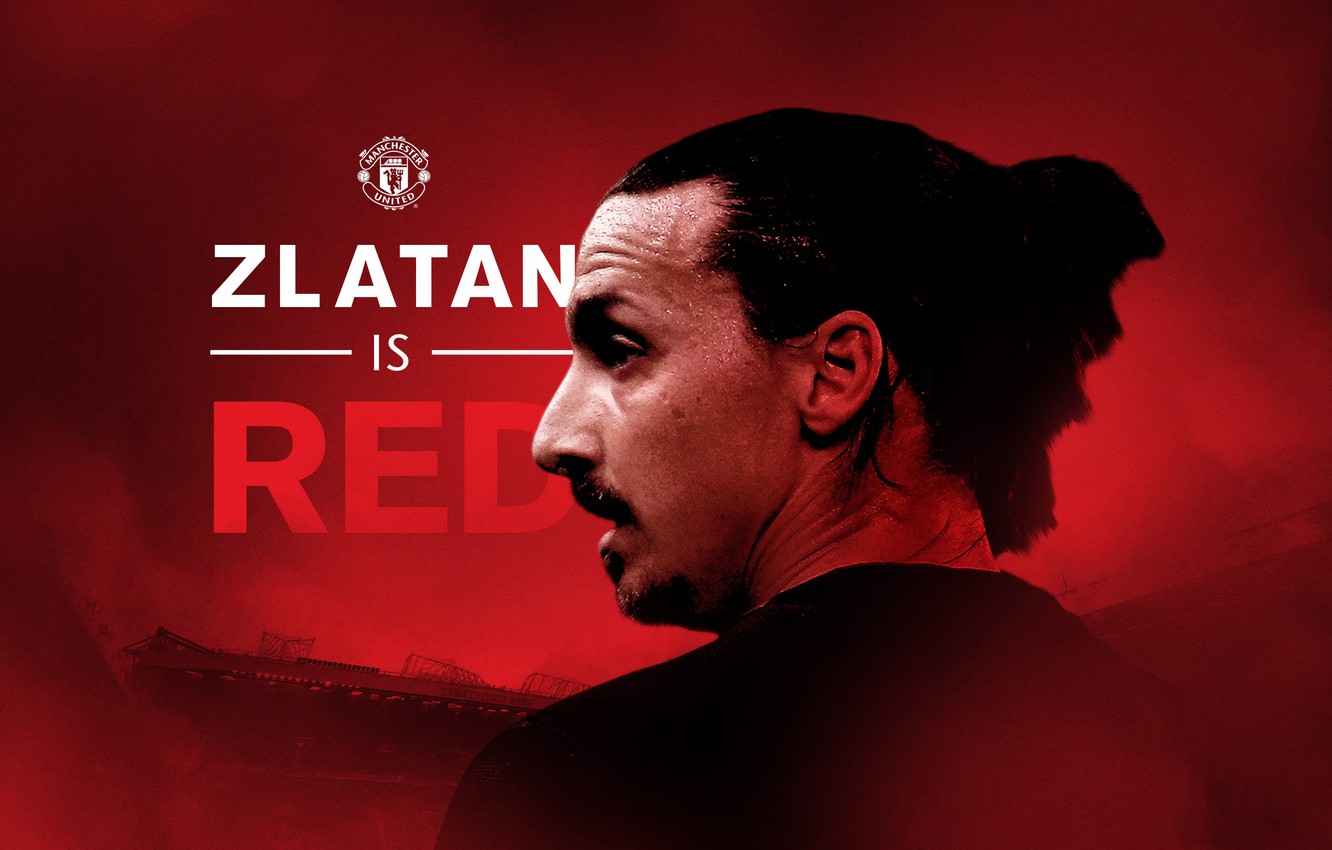 Photo Wallpaper Red, Sweden, Football, Manchester United, - Zlatan Ibrahimovic Wallpapers Manchester United - HD Wallpaper 