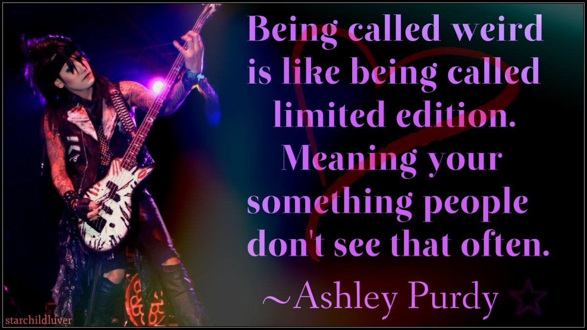Ashley Black Veil Brides Quote 2 Picture Quote - Legion Of The Black Ashley Purdy - HD Wallpaper 