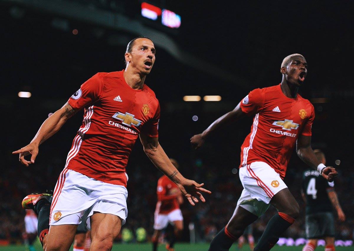 Paul Pogba Zlatan Ibrahimovic - HD Wallpaper 