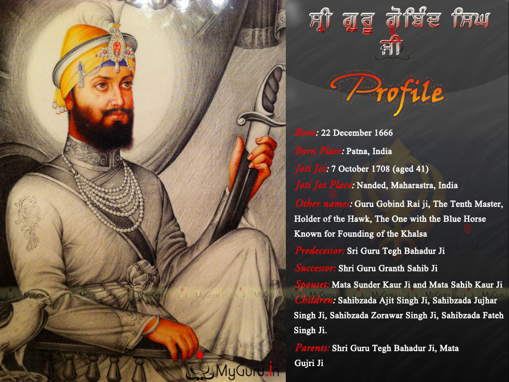 Painting Guru Gobind Singh Ji - HD Wallpaper 