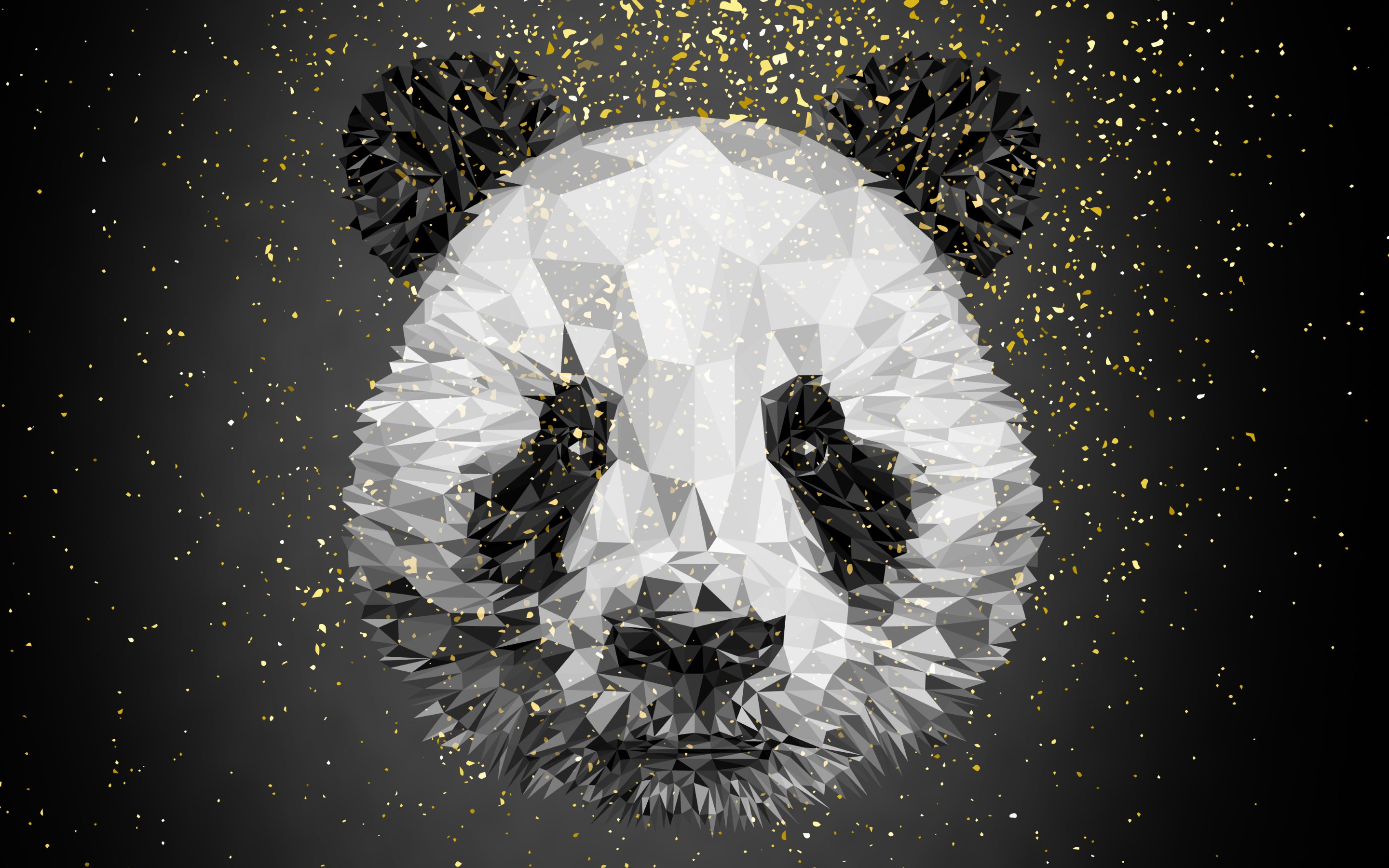 Panda Bear Illustration Wallpaper - Designer Panda - HD Wallpaper 