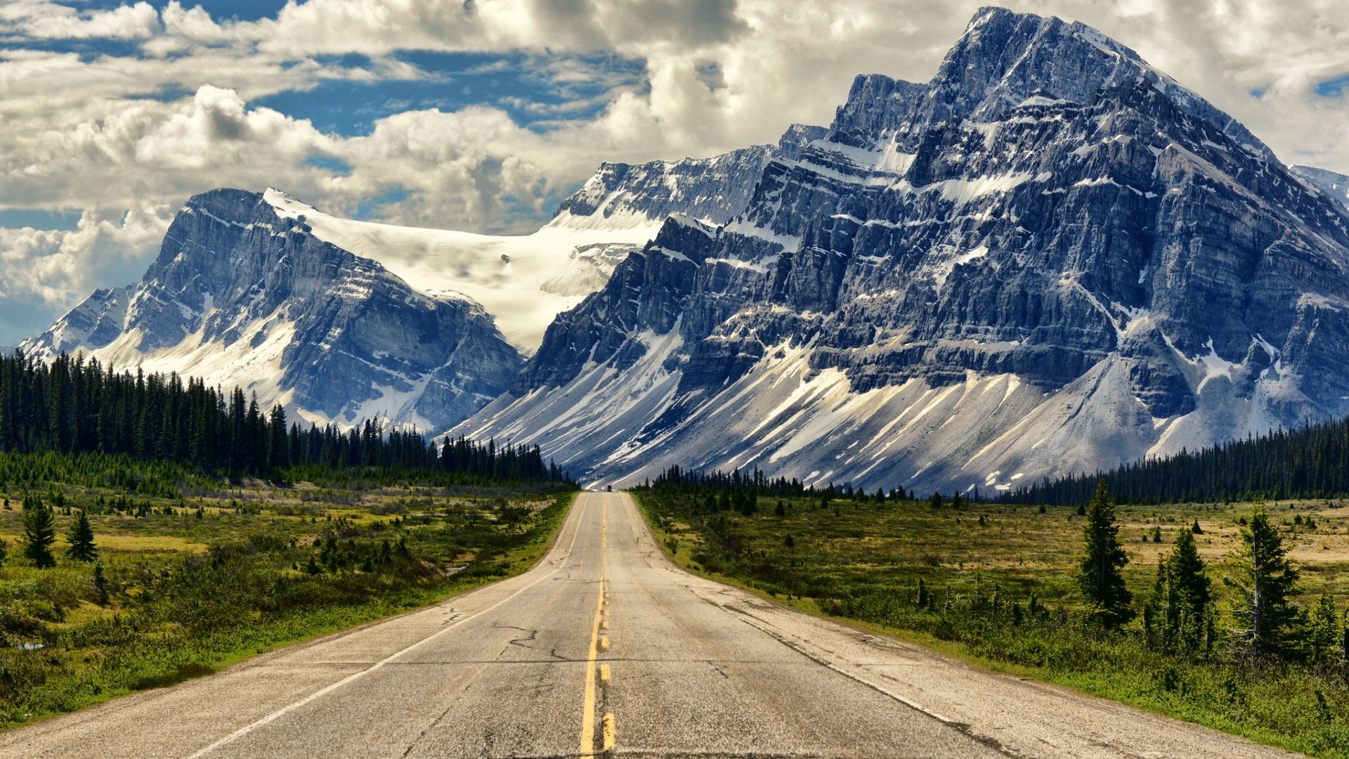 Canada Hd Wallpapers - Banff National Park Road - 1920x1080 Wallpaper -  