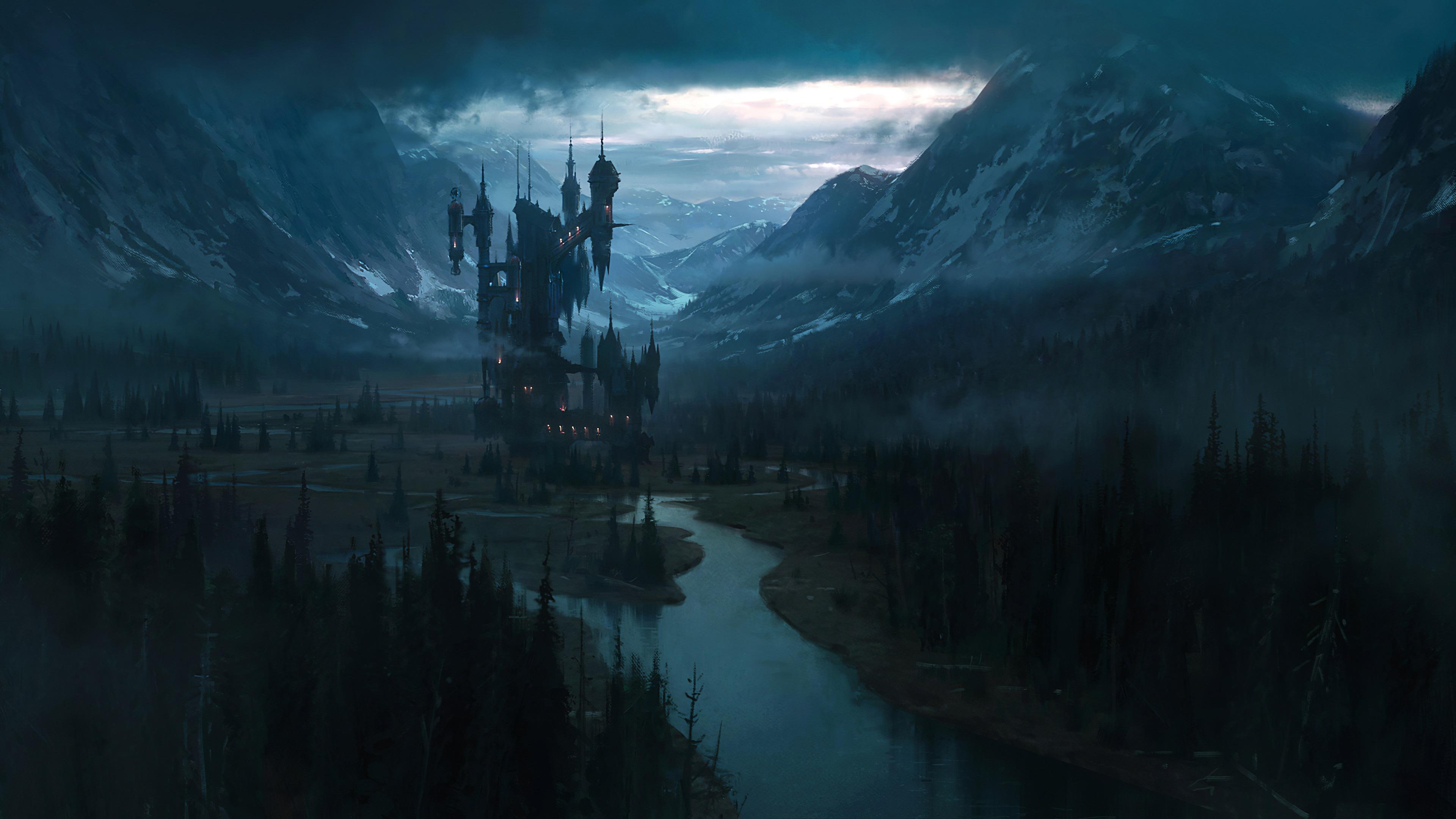 Castle Landscape Wallpaper - Dracula's Castle Castlevania Netflix - 3840x2160 Wallpaper Castle Landscape Wallpaper - Dracula's Castle Castlevania Netflix - 3840x2160 Wallpaper