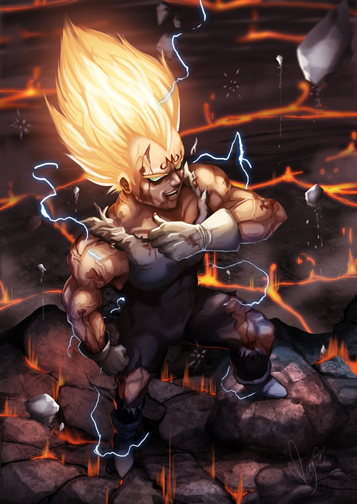 Majin Vegeta Wallpaper - HD Wallpaper 