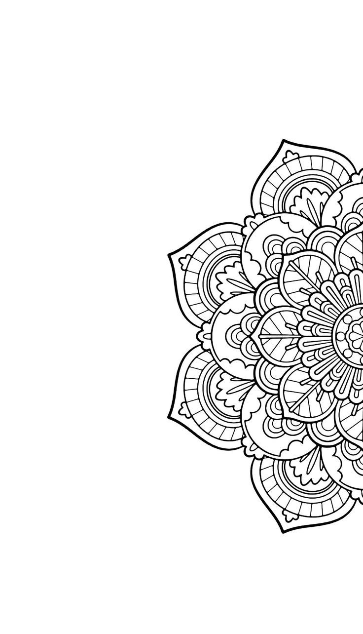 Mandala Wallpaper Black And White - HD Wallpaper 