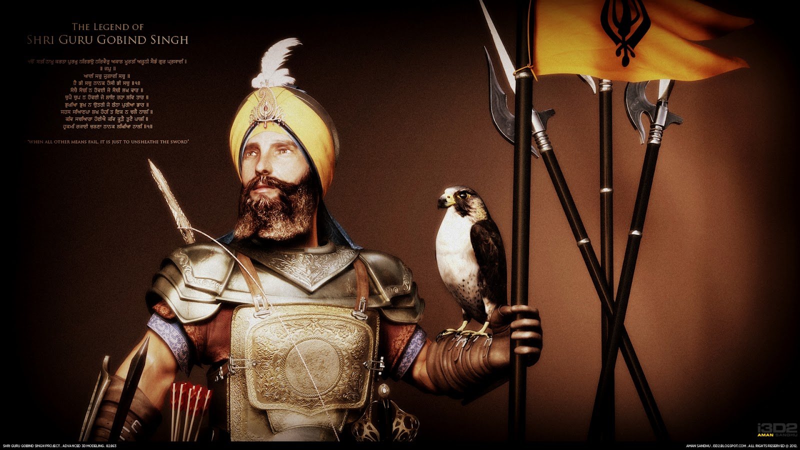 3d Guru Gobind Singh - HD Wallpaper 