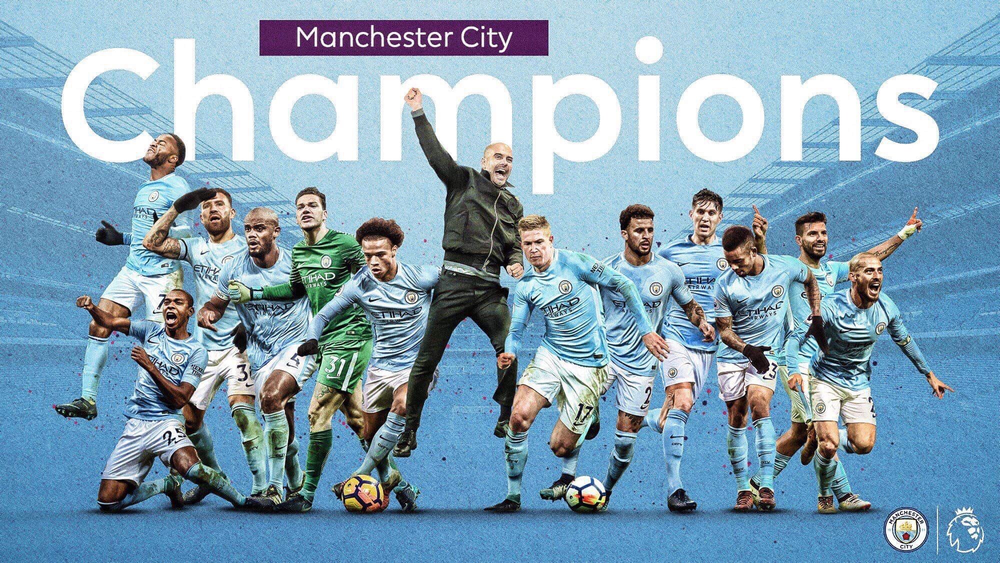 Manchester City Champions Epl 2000x1125 Wallpaper Teahub Io