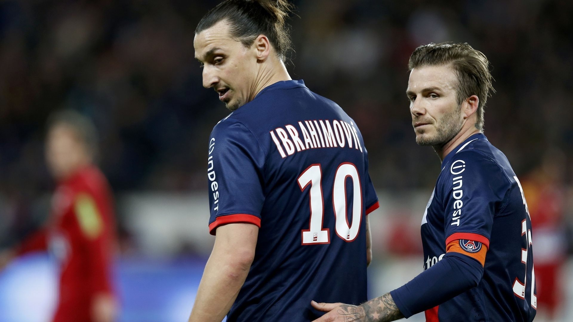 David Beckham Zlatan Ibrahimovic Psg - HD Wallpaper 