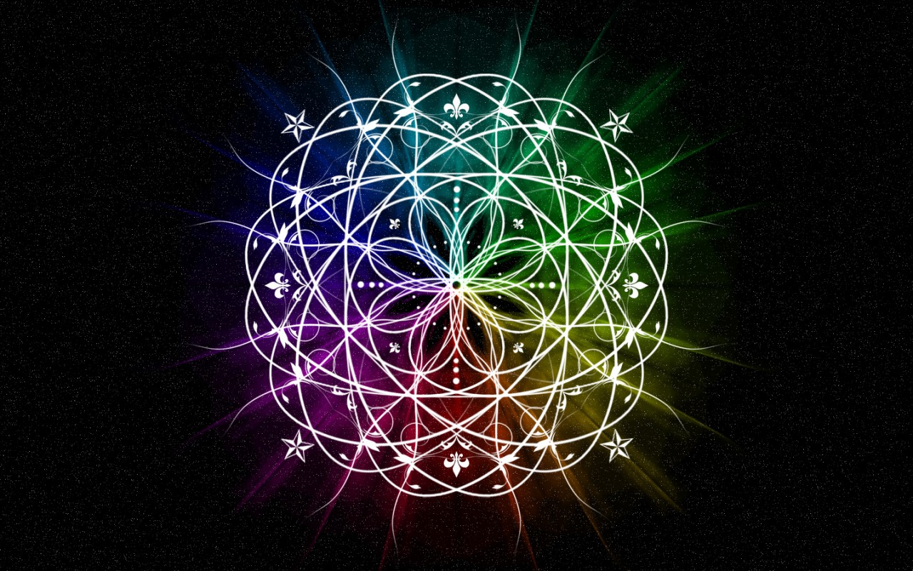 Calico Mandala Starry Night Wallpapers - Papel De Parede De Mandala - HD Wallpaper 