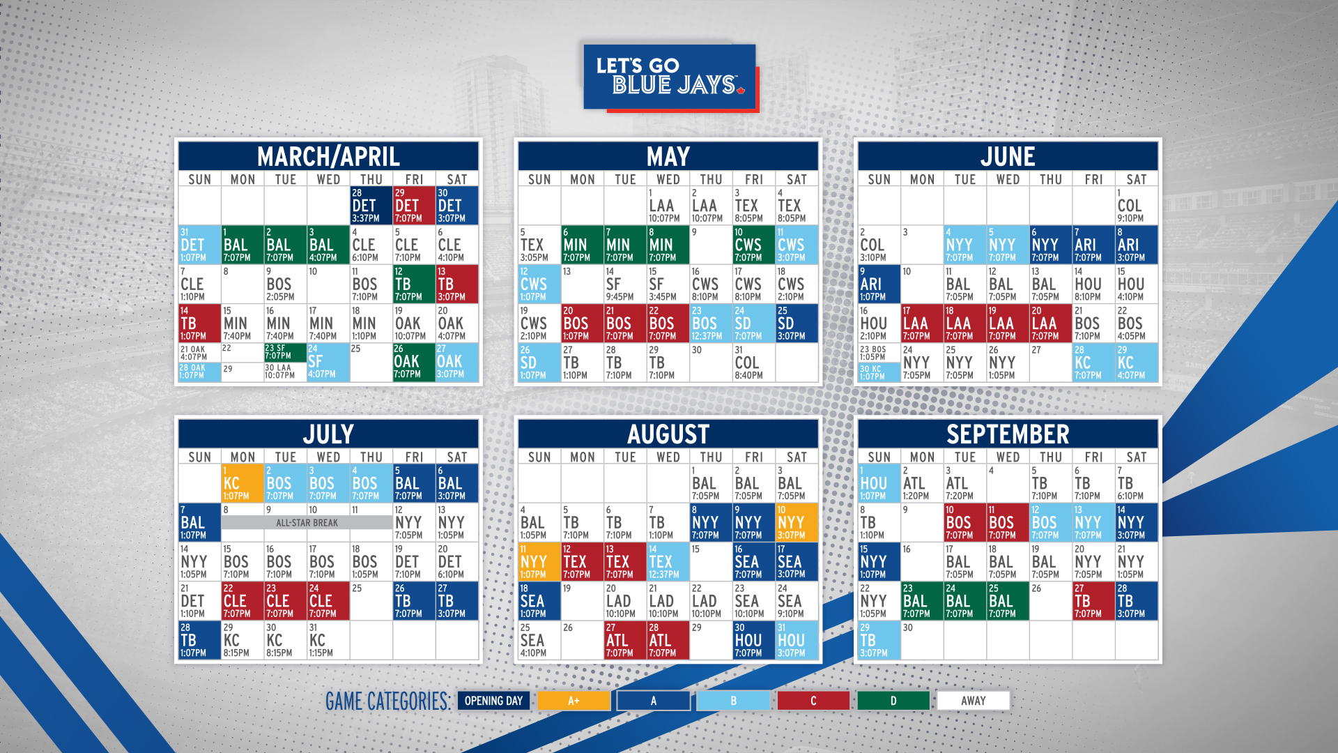 Blue Jays 2019 Schedule - HD Wallpaper 