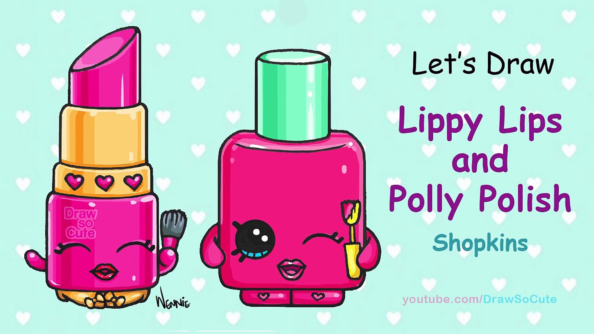Draw So Cute Shopkins Lippy Lips - HD Wallpaper 