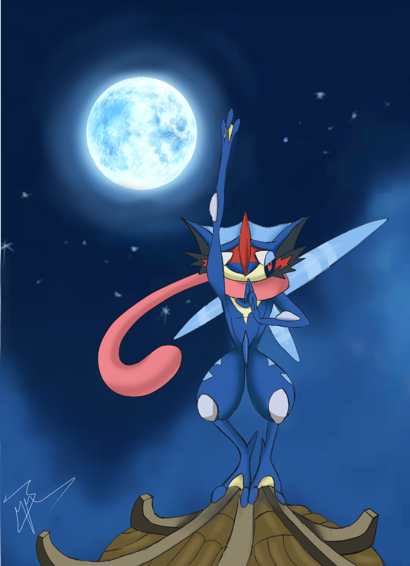 Greninja Backgrounds On High Resolution Wallpaper - Pokemon Ash Greninja Wallpaper Hd - HD Wallpaper 