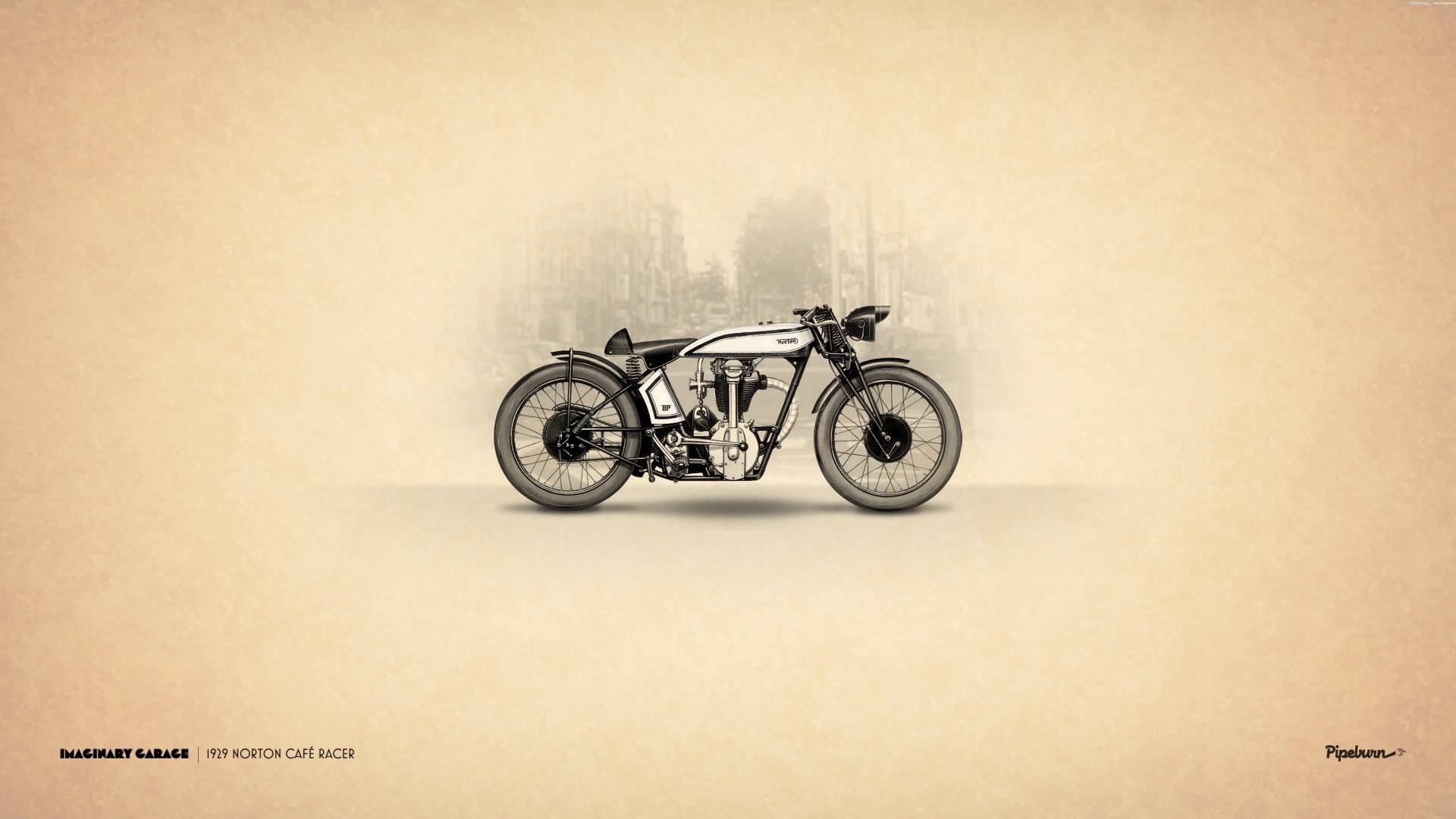 1920x1080, 1929 Norton Cafe Racer Motorcycle Wallpaper - Vintage Wallpaper Hd - HD Wallpaper 