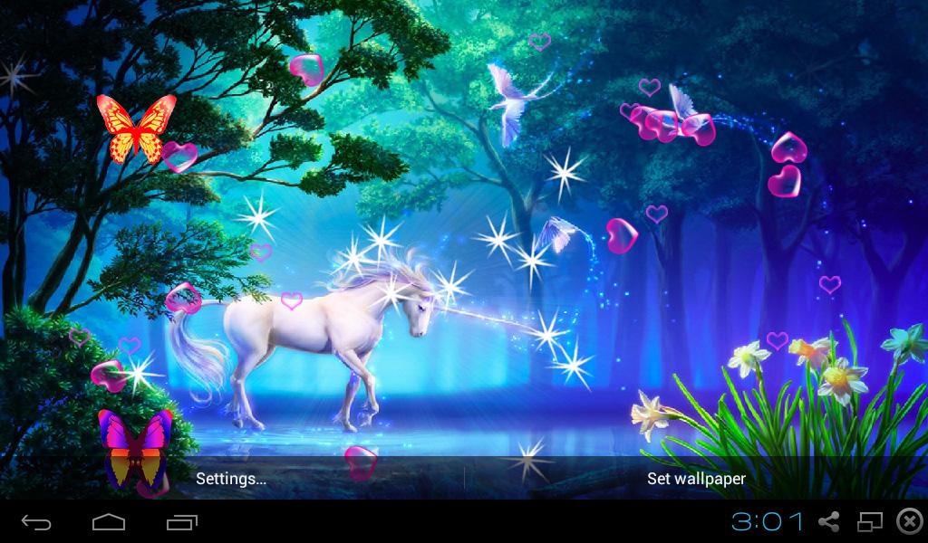 Unicorn Live Wallpaper - Unicorn Background 3d - HD Wallpaper 