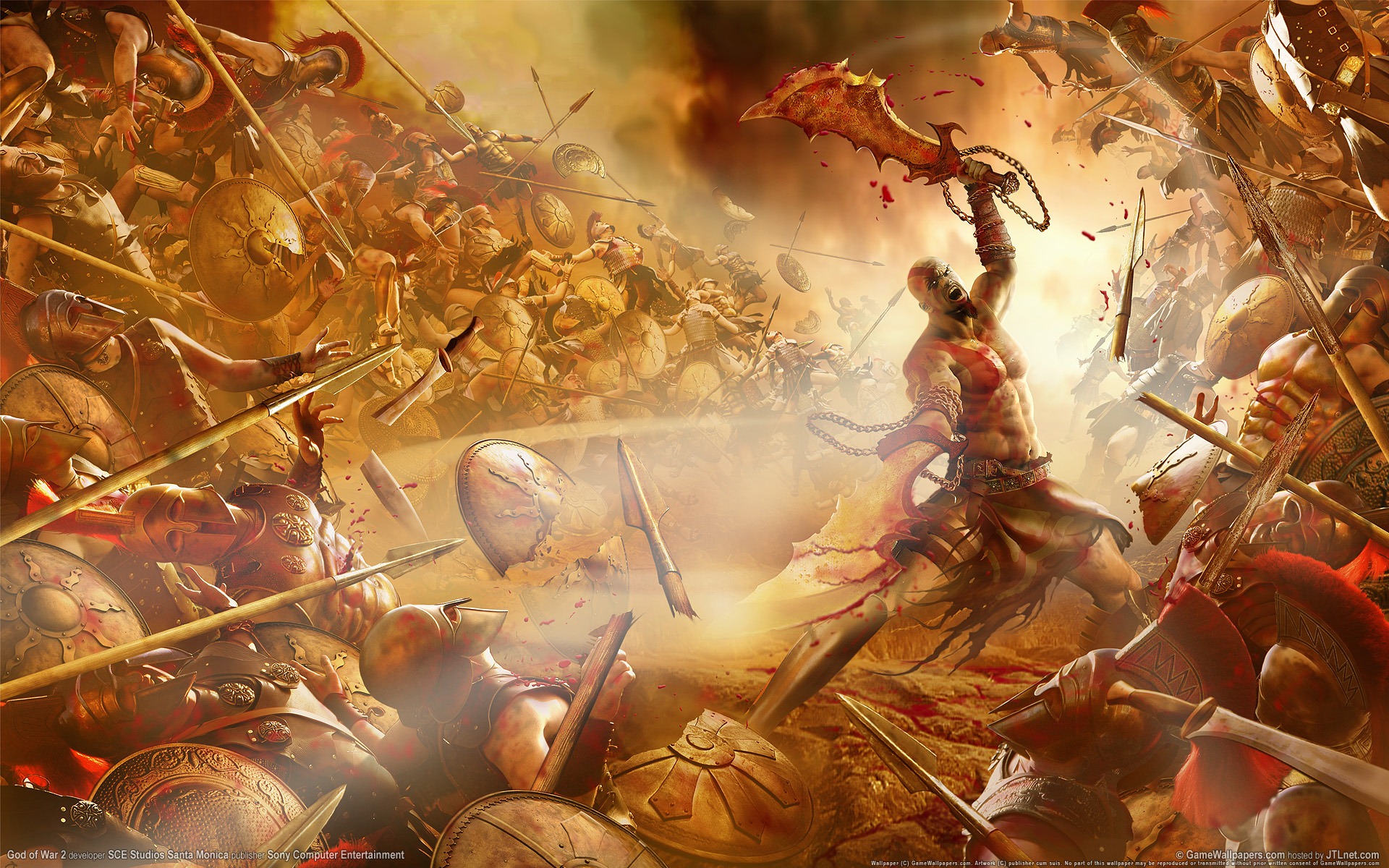 God Of War Battle - HD Wallpaper 