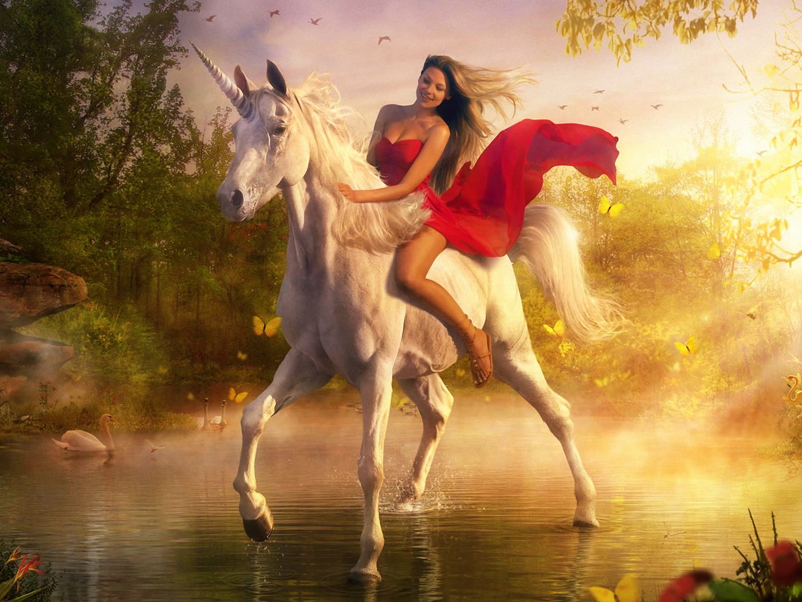 Lady Godiva Unicorn - HD Wallpaper 