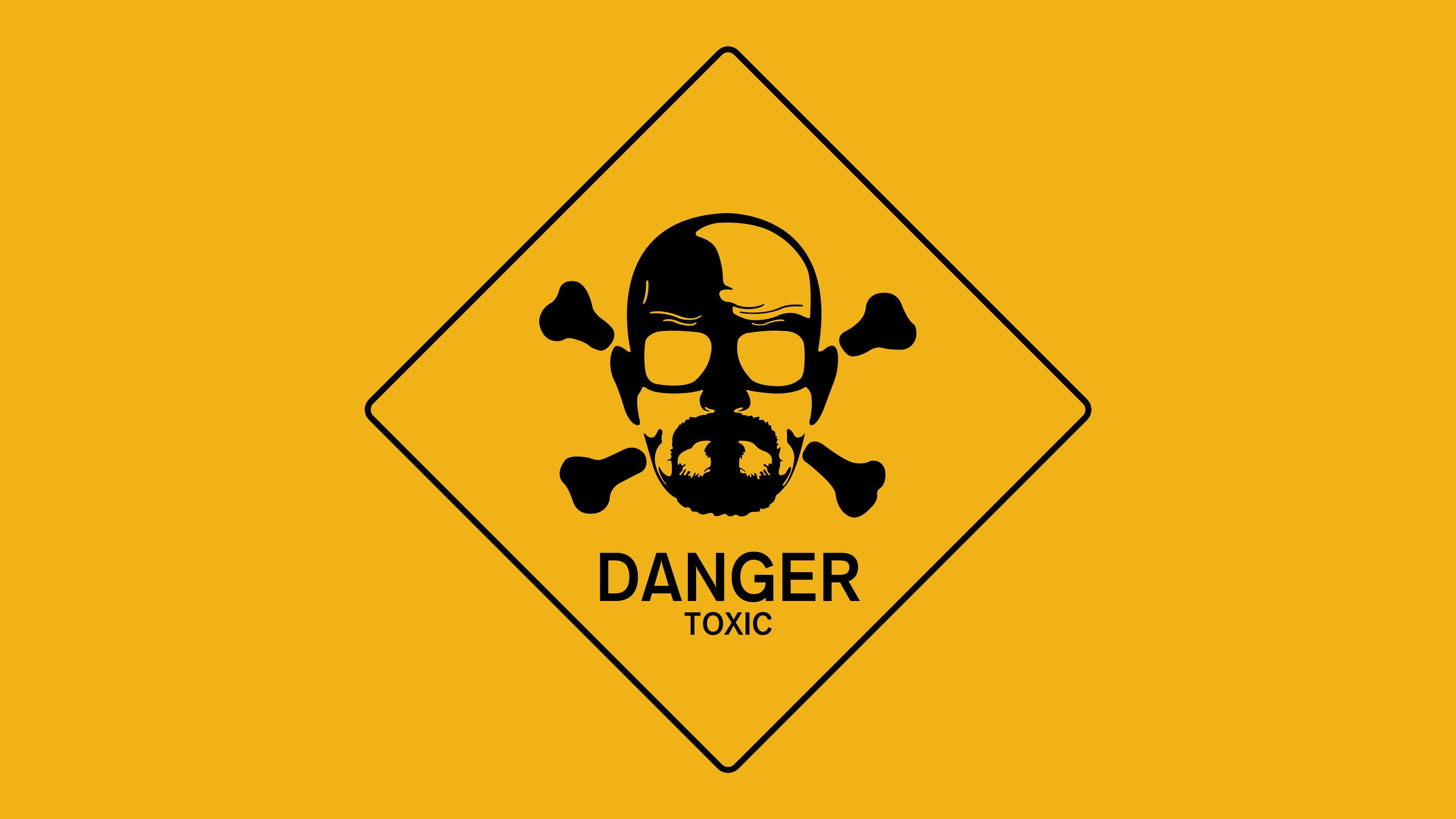 Download Ultra Hd 4k Breaking Bad Pc Background Id - Danger Toxic Breaking Bad - HD Wallpaper 