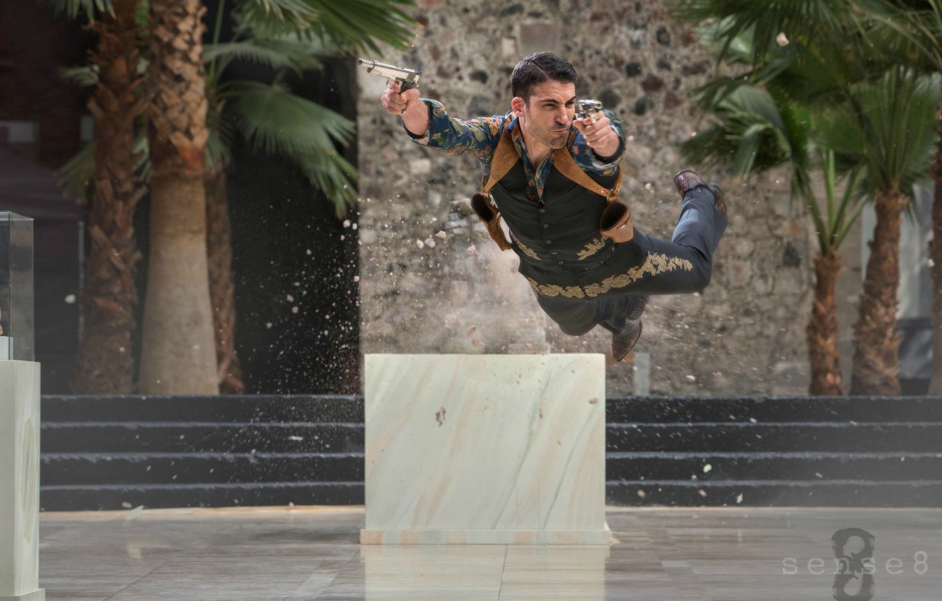 Photo Wallpaper Fiction, Guns, The Series, Detective, - Lito Sense8 Action - HD Wallpaper 