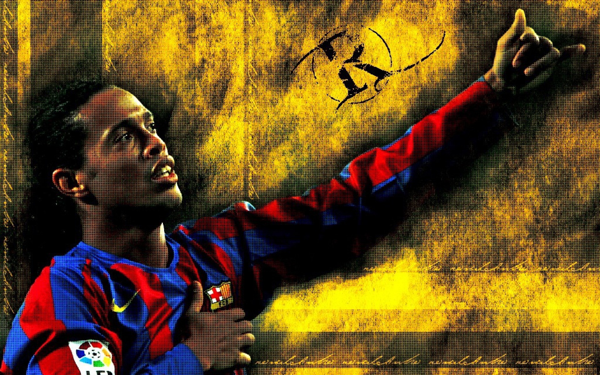 Ronaldinho Fc Barcelona Wallpaper - Ronaldinho Fc Barcelone Wallpaper Hd - HD Wallpaper 