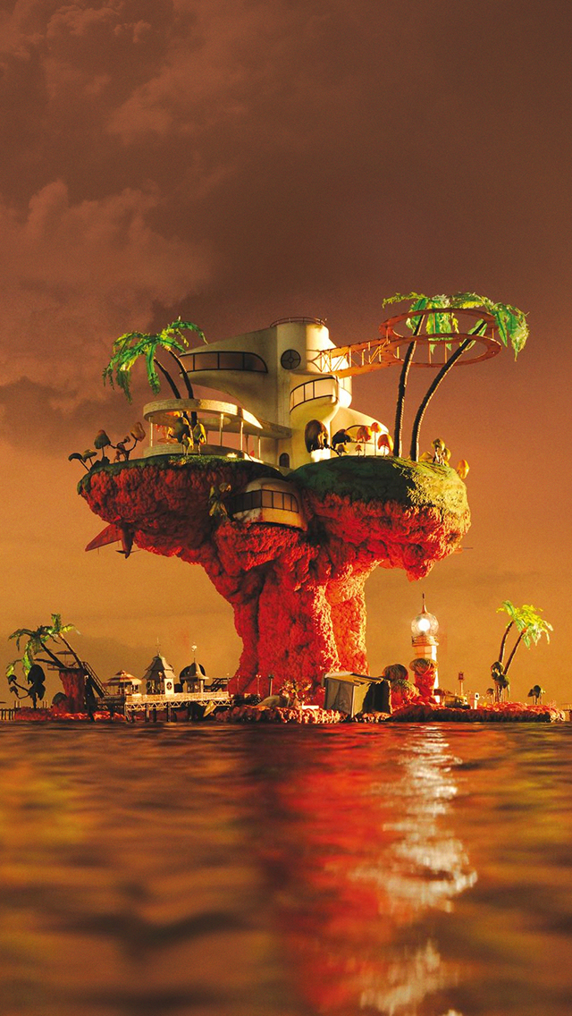 Gorillaz Plastic Beach - HD Wallpaper 
