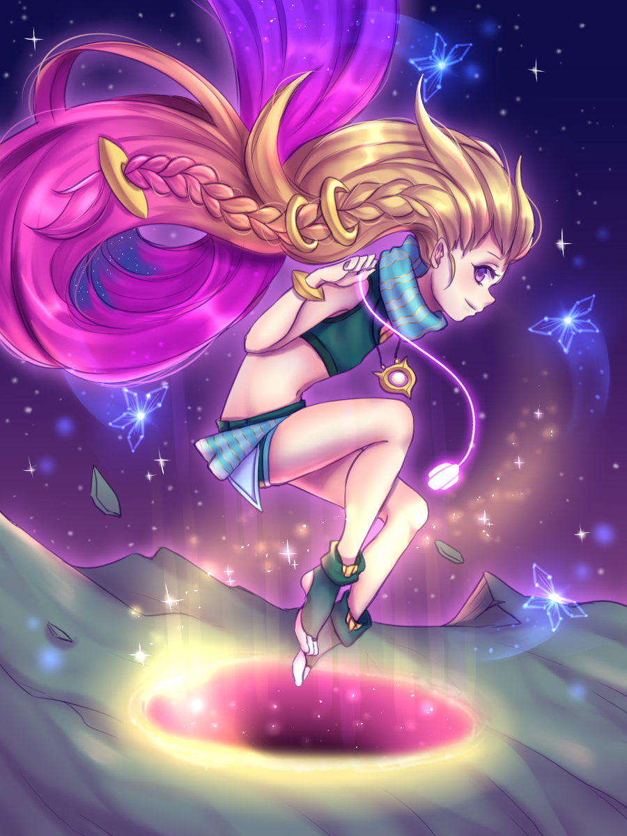 Zoe Art Fan League Of Legends - HD Wallpaper 