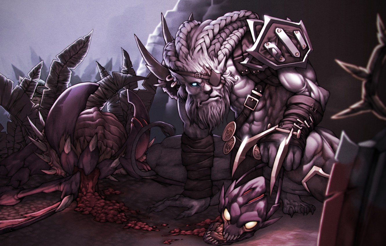 Photo Wallpaper Hunting, League Of Legends, Rengar, - Cho Gath Cool - HD Wallpaper 