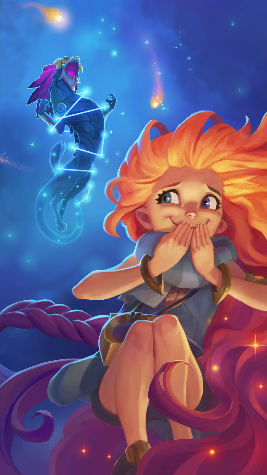 Zoe & Aurelion Sol Hd Wallpaper Background Official - Zoe League Of Legends - HD Wallpaper 