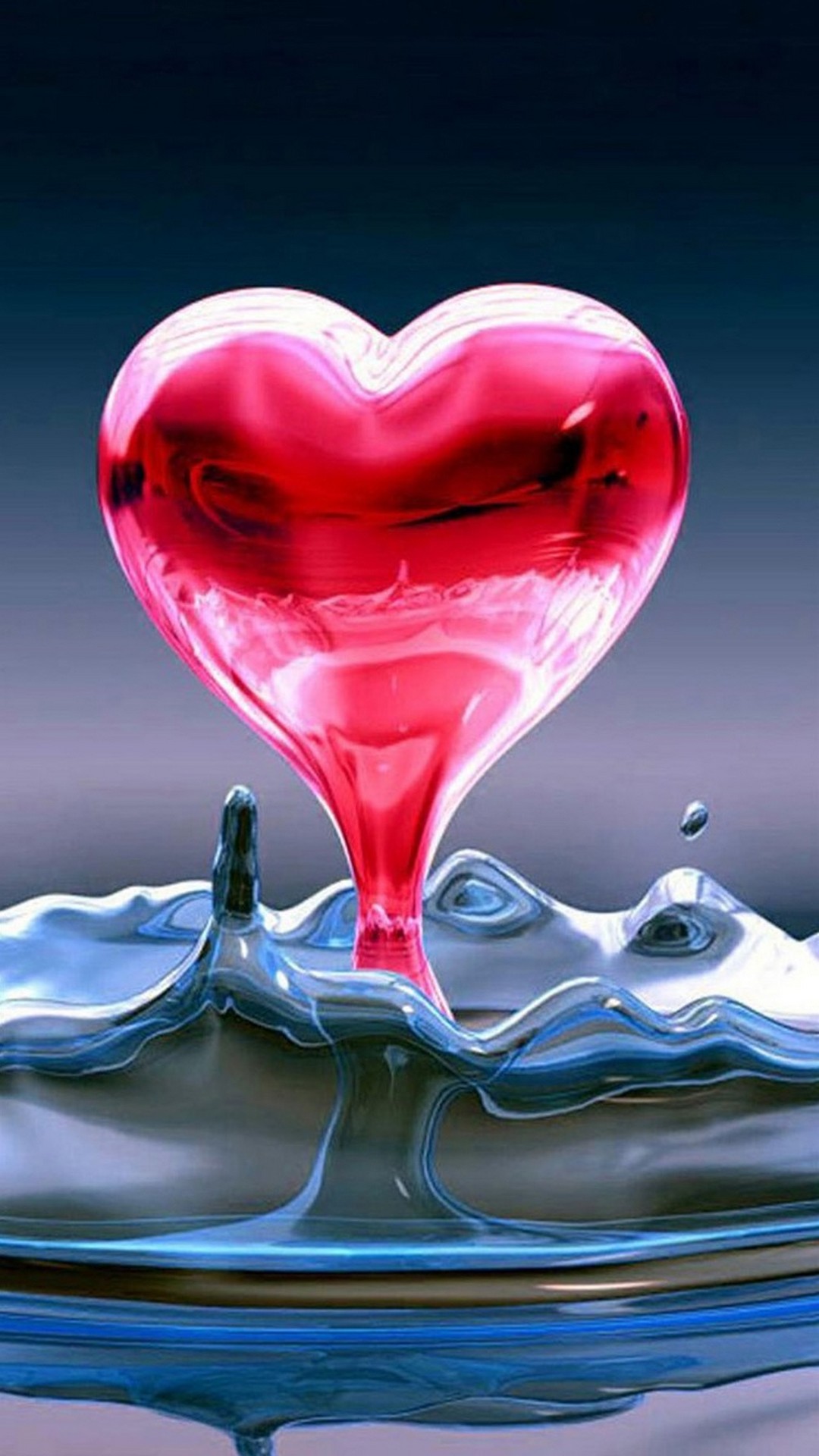 Heart Liquid Iphone Wallpaper Resolution - Heart Wallpaper For Iphone - HD Wallpaper 