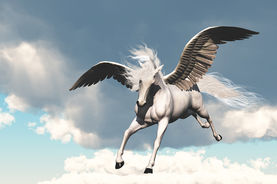 Magical Flying Creatures Await - Pegasus Painting - HD Wallpaper 