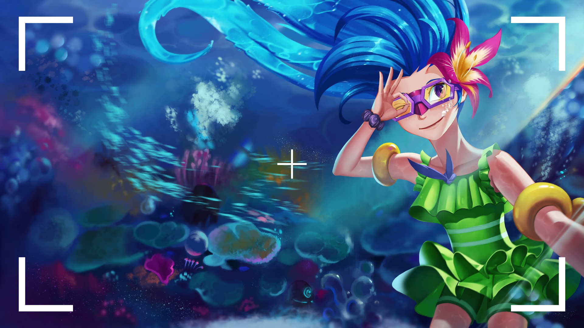 Pool Party Zoe By Lu Morningstar Hd Wallpaper Background - League Of Legends Zoe - HD Wallpaper 