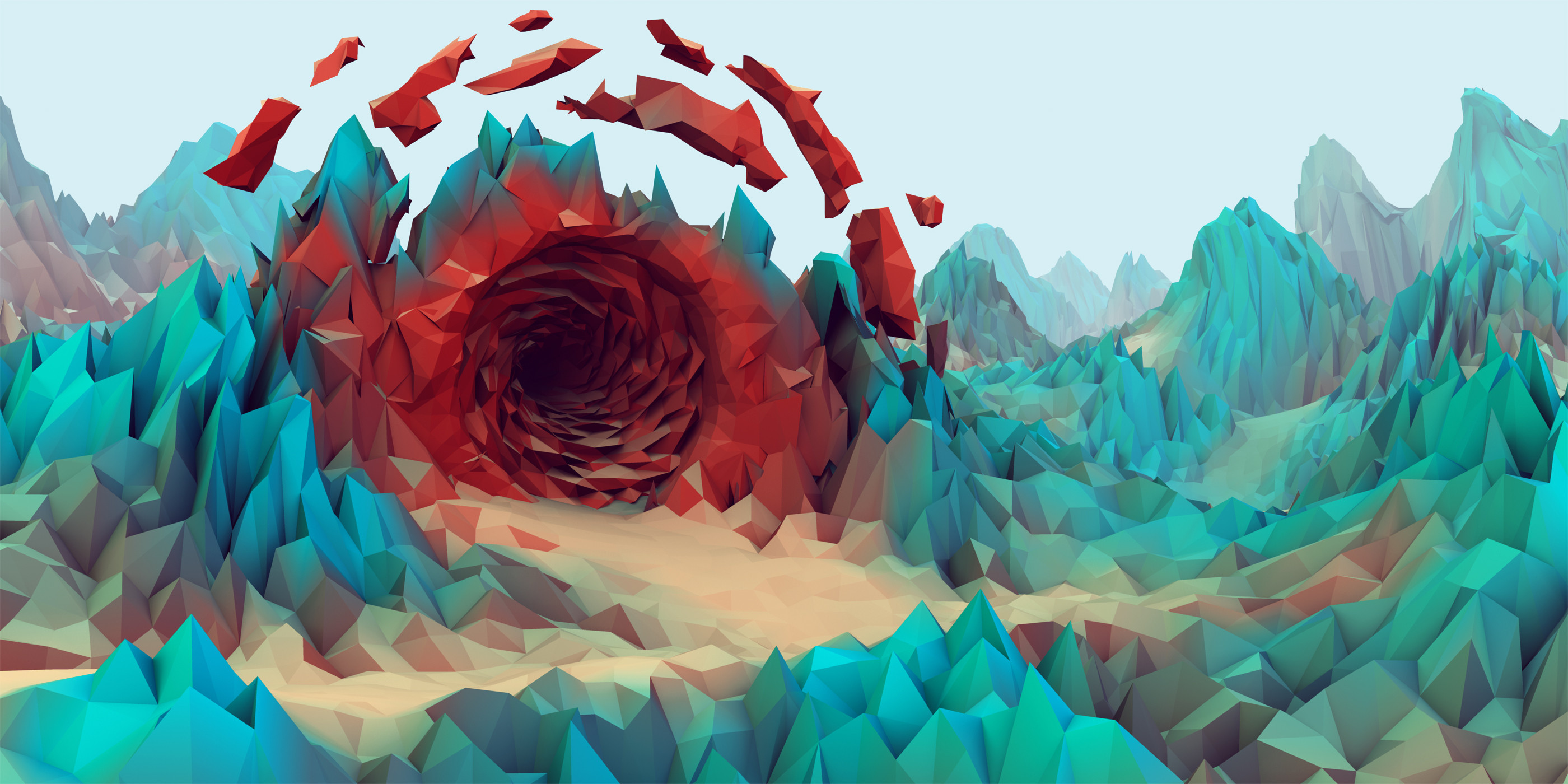 Wnro7 - Low Poly Desktop Background - HD Wallpaper 