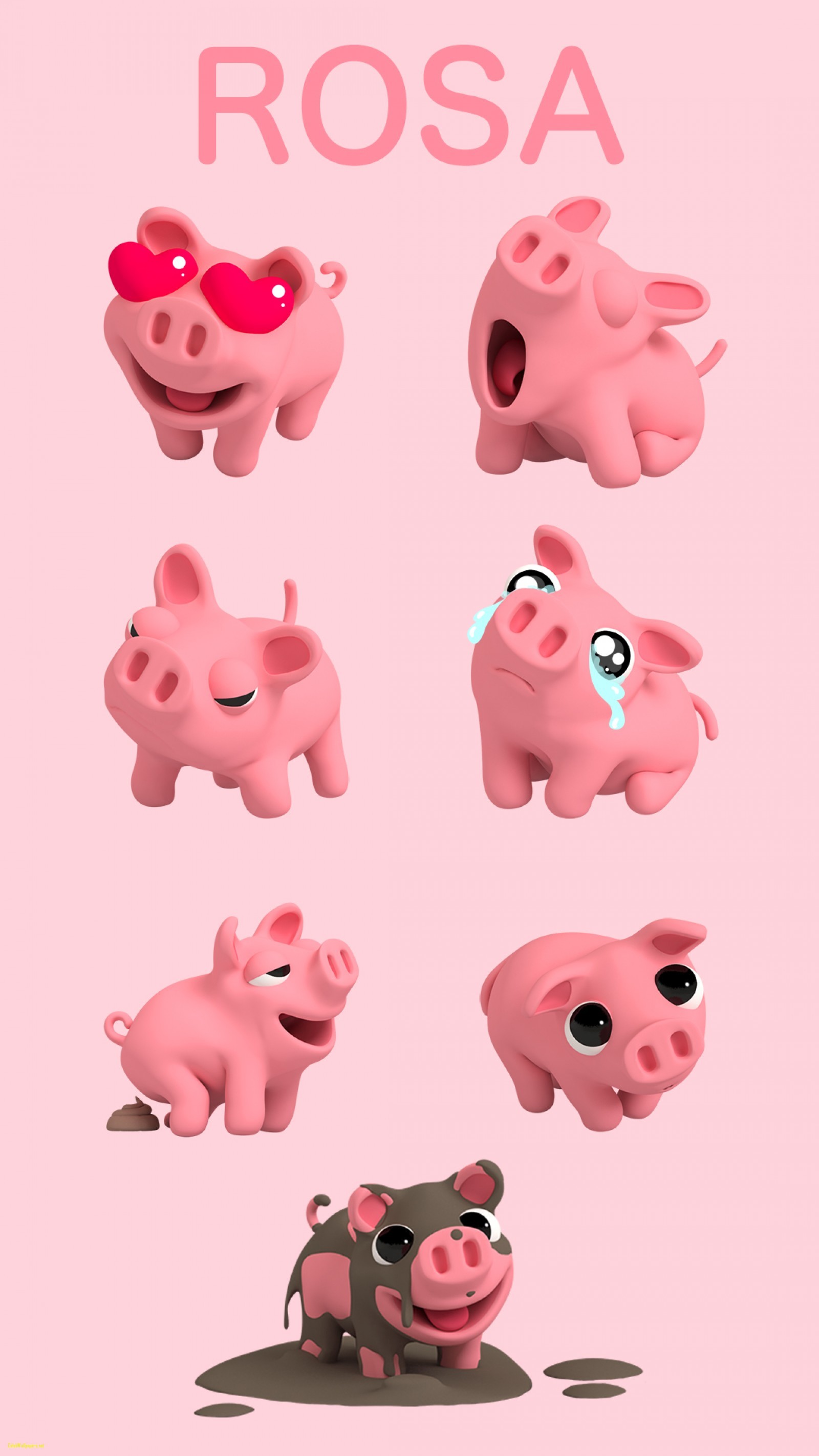 1600x2844, Larsrosa Special Mobile Wallpapers Beautiful - Cute Pig - HD Wallpaper 