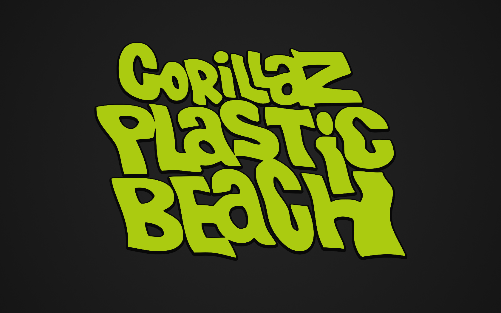 Gorillaz Plastic Beach Logo - HD Wallpaper 