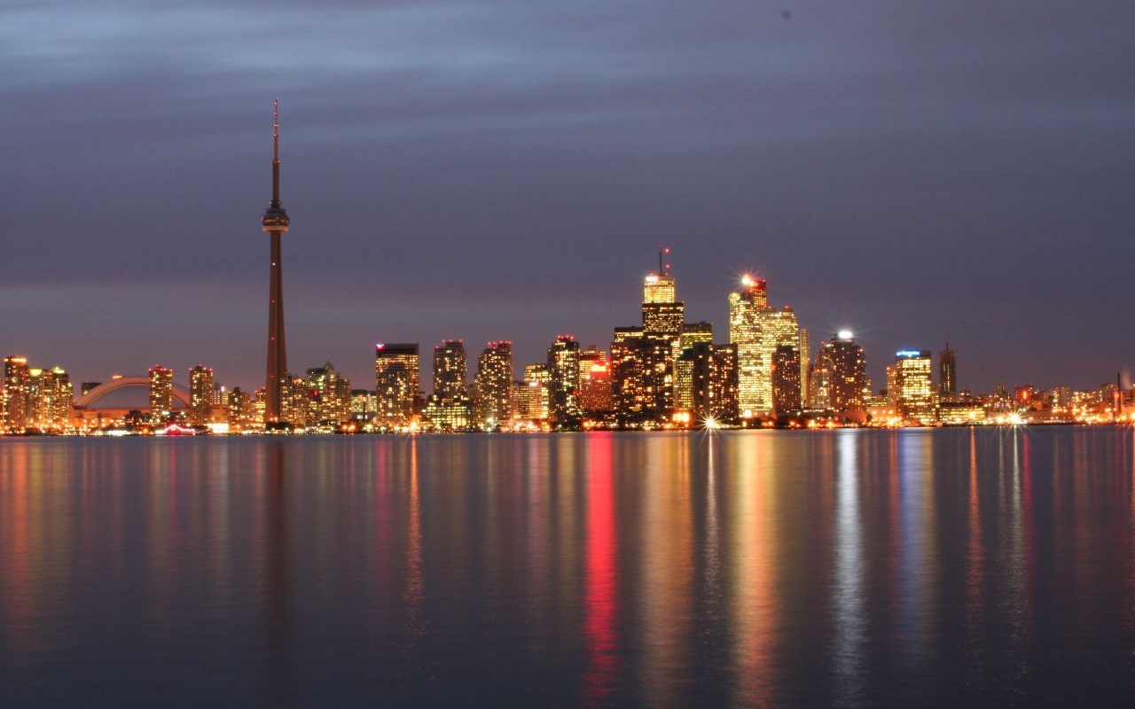 Cn Tower Canada Wallpaper Hd - Toronto Skyline 1997 - HD Wallpaper 