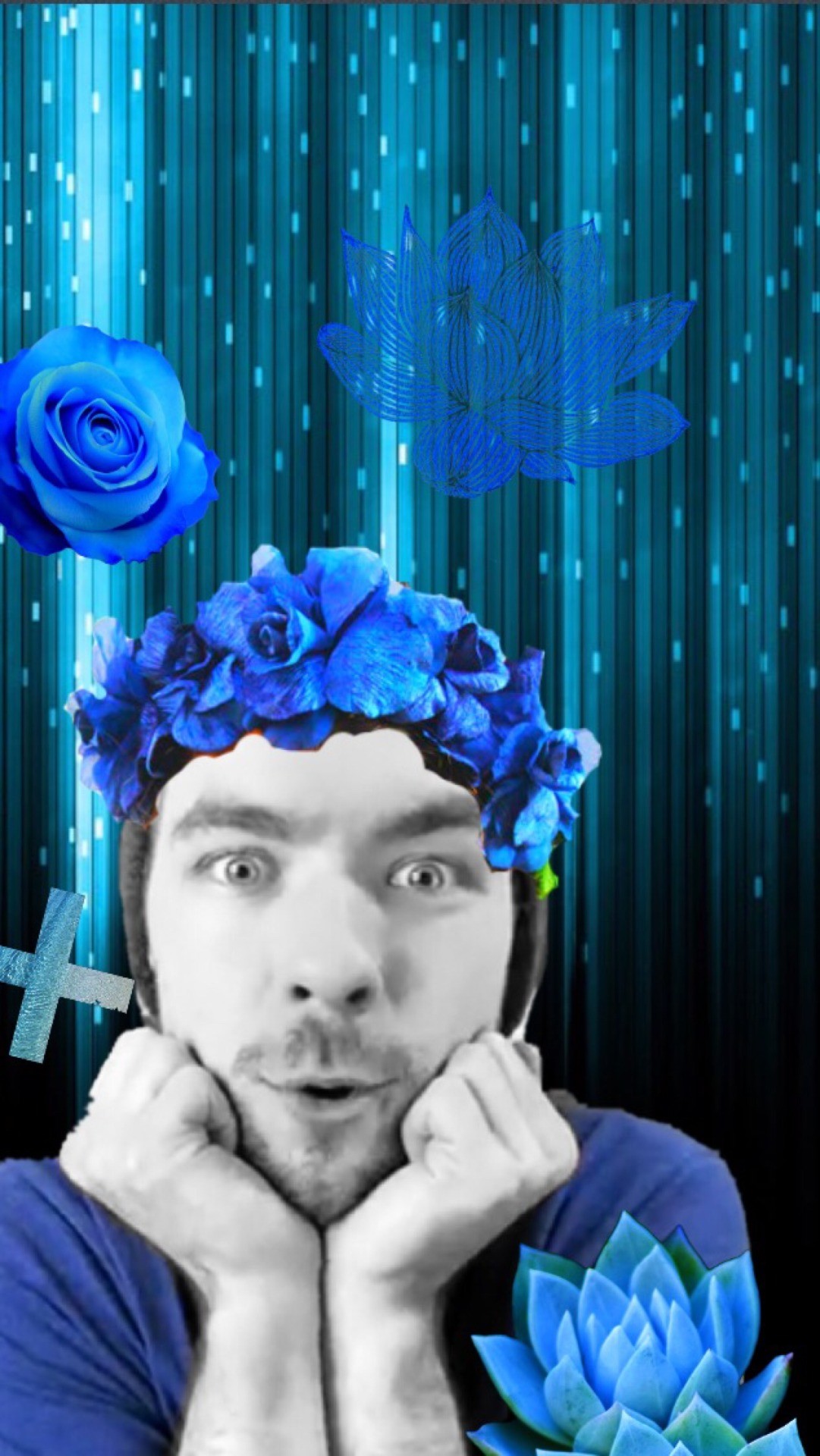 Jacksepticeye Wallpaper Wallpapers Brifodera - Blue Rose - HD Wallpaper 