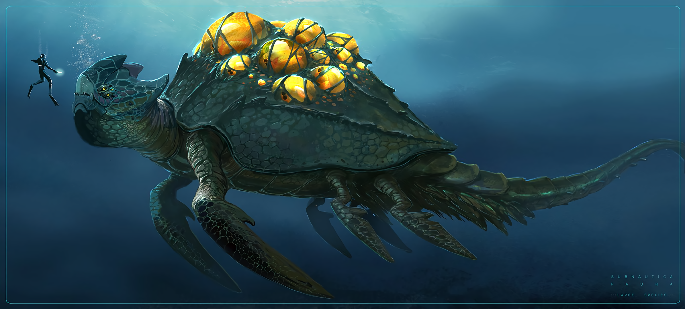 Subnautica Creatures - HD Wallpaper 