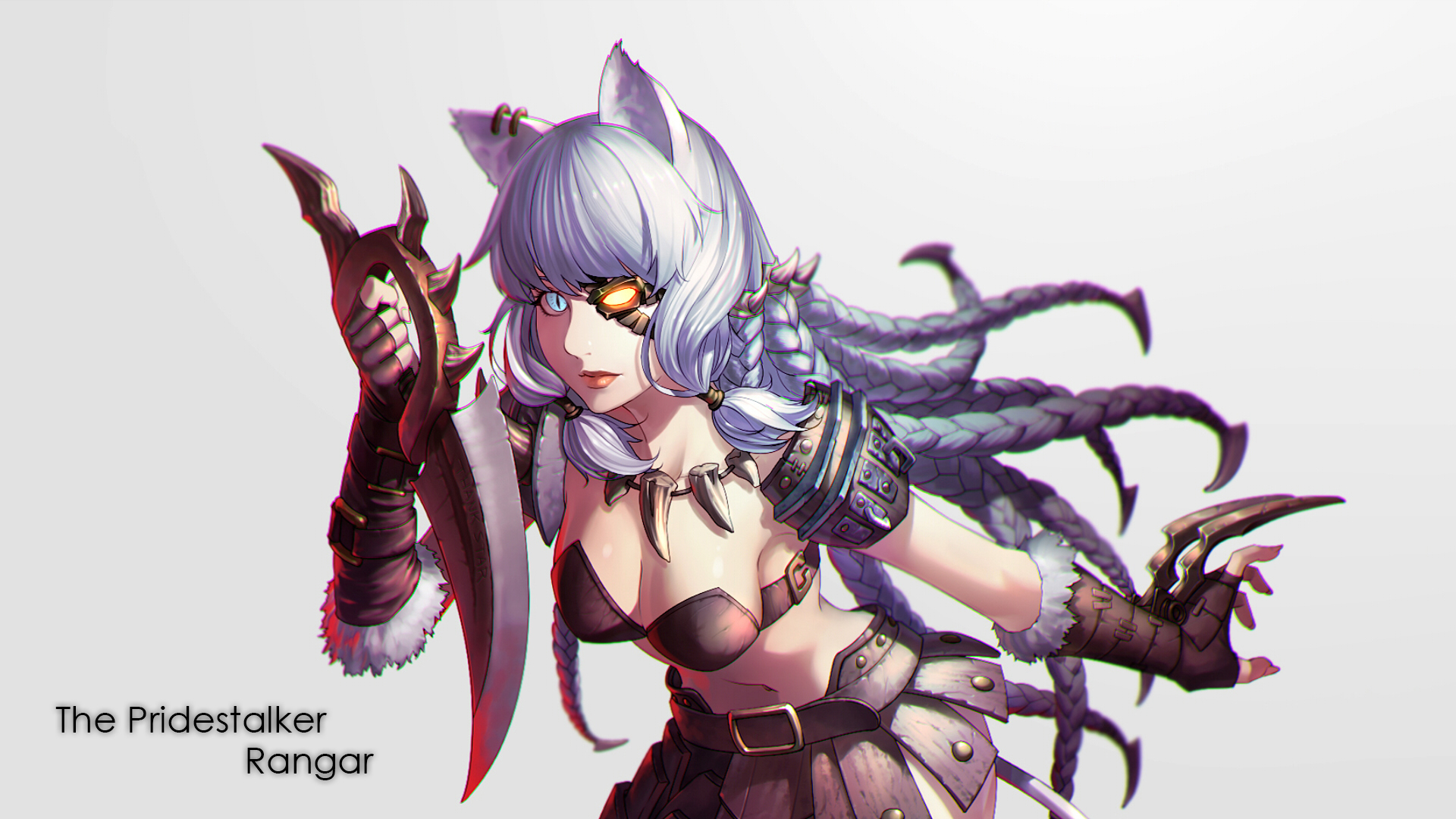 League Of Legends White Hair - HD Wallpaper 