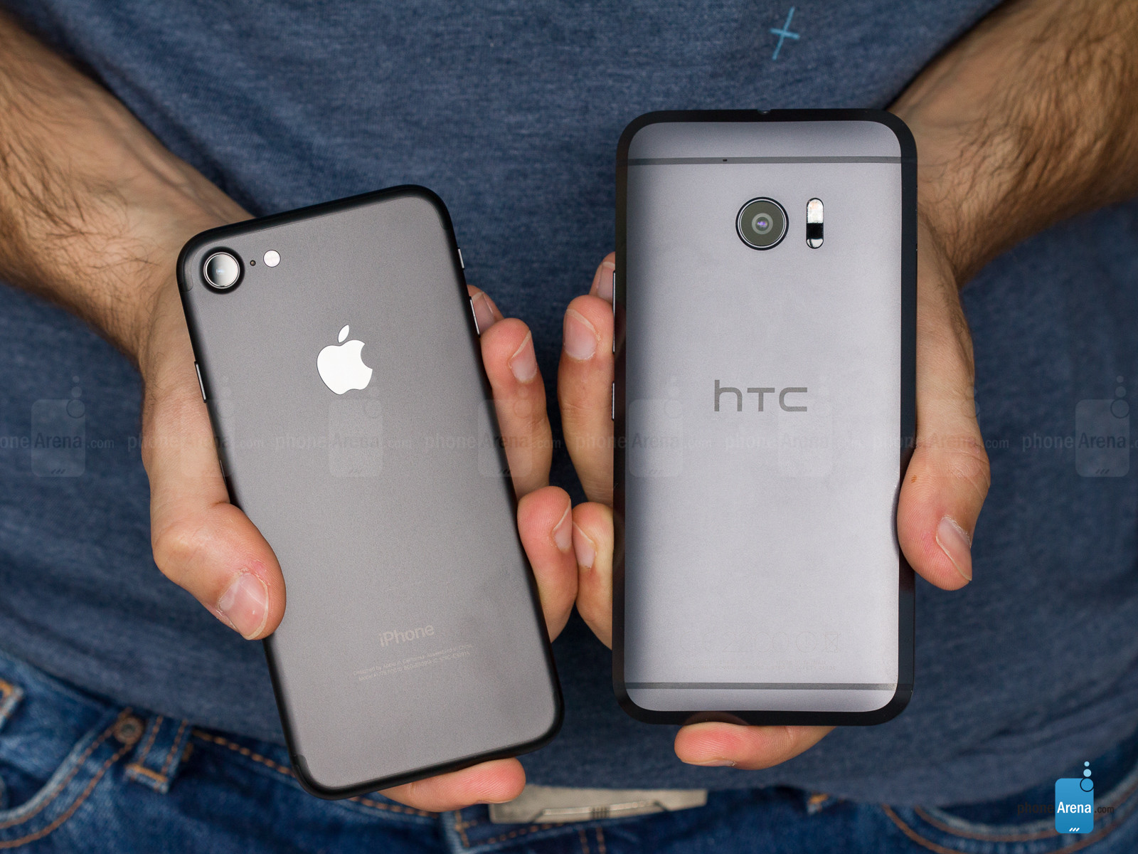 Apple Iphone 7 Vs Htc - Iphone 7 Vs 10 - HD Wallpaper 