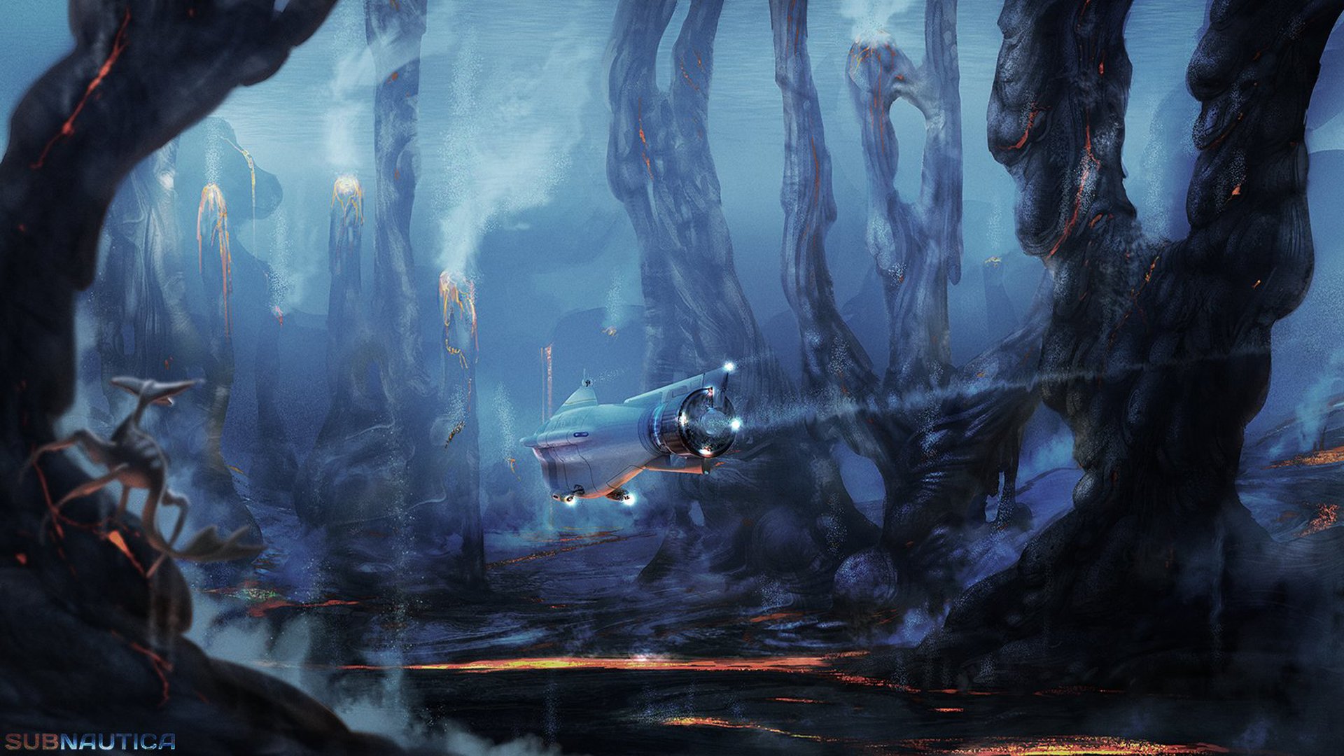 Subnautica Desktop Background - Subnautica Concept Art Lava Zone - 1920x1080 Wallpaper Subnautica Desktop Background - Subnautica Concept Art Lava Zone - 1920x1080 Wallpaper