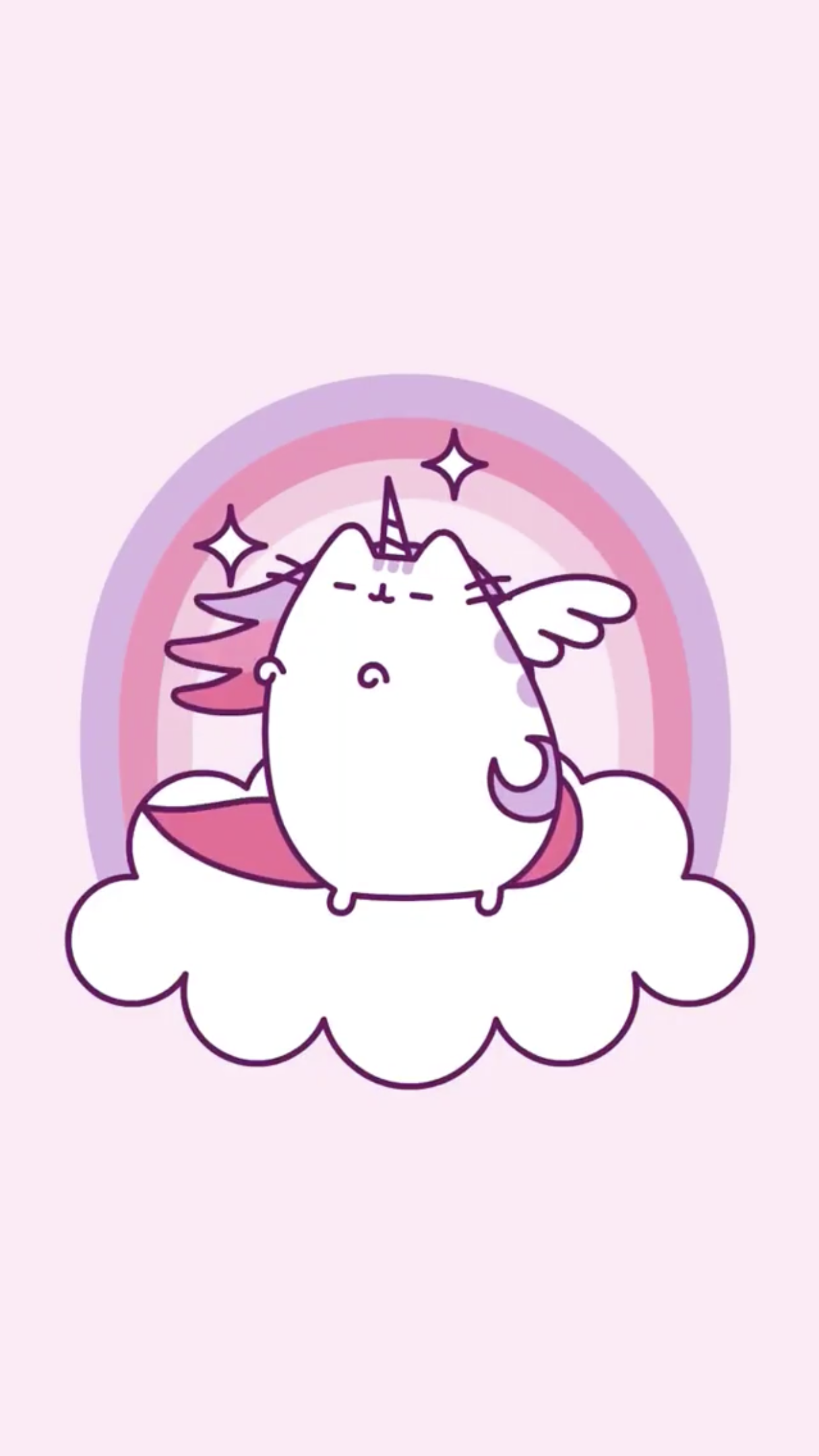 Cute Unicorn Pusheen Cat - HD Wallpaper 