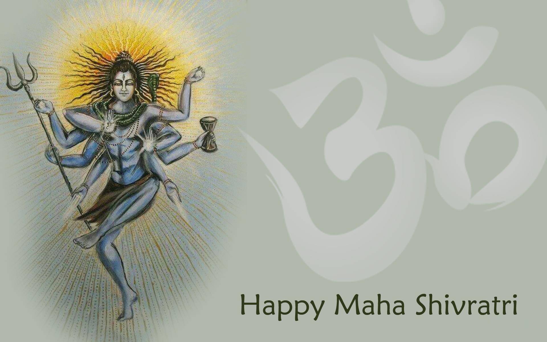 Happy Maha Shivratri - Lord Shiva Nataraja Sketch - HD Wallpaper 