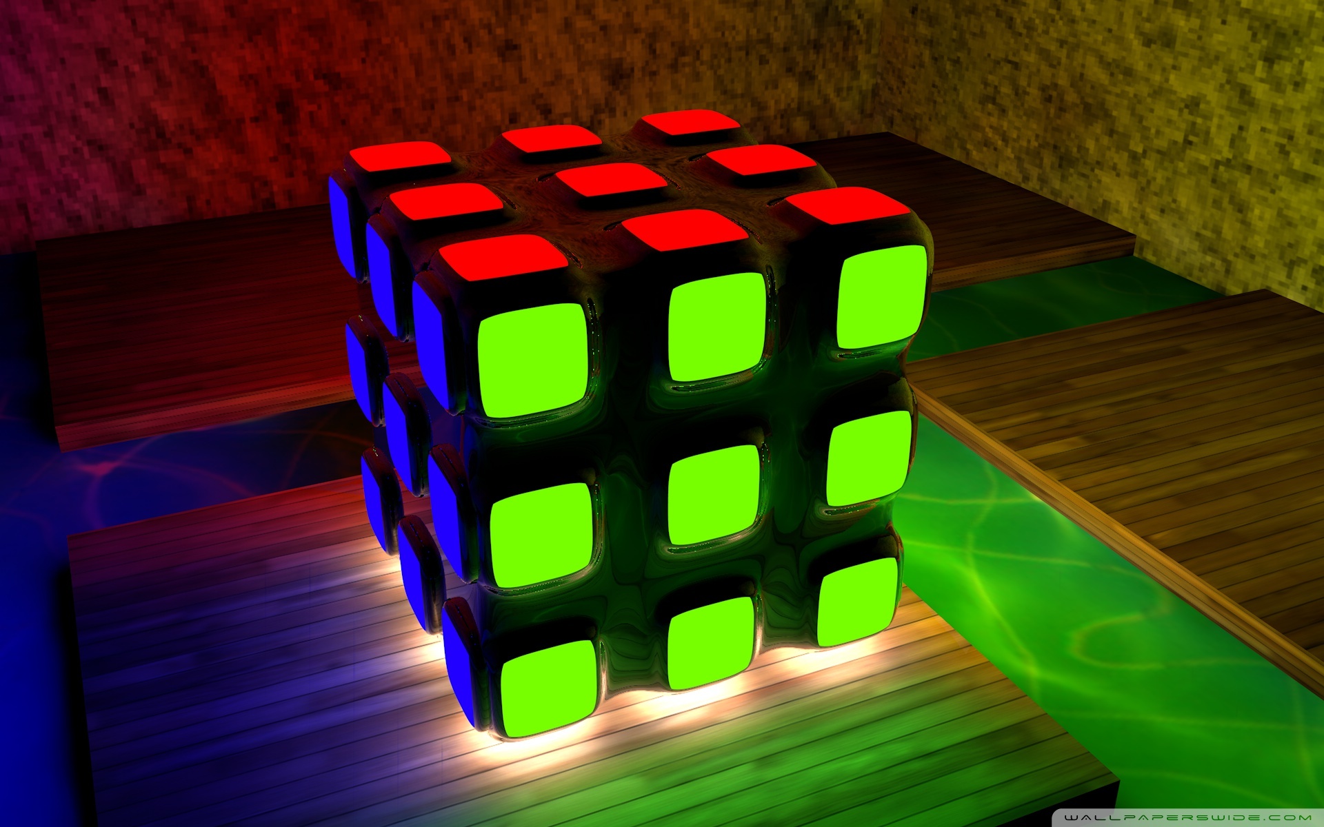 Rubik's Cube 1080p Hd - HD Wallpaper 