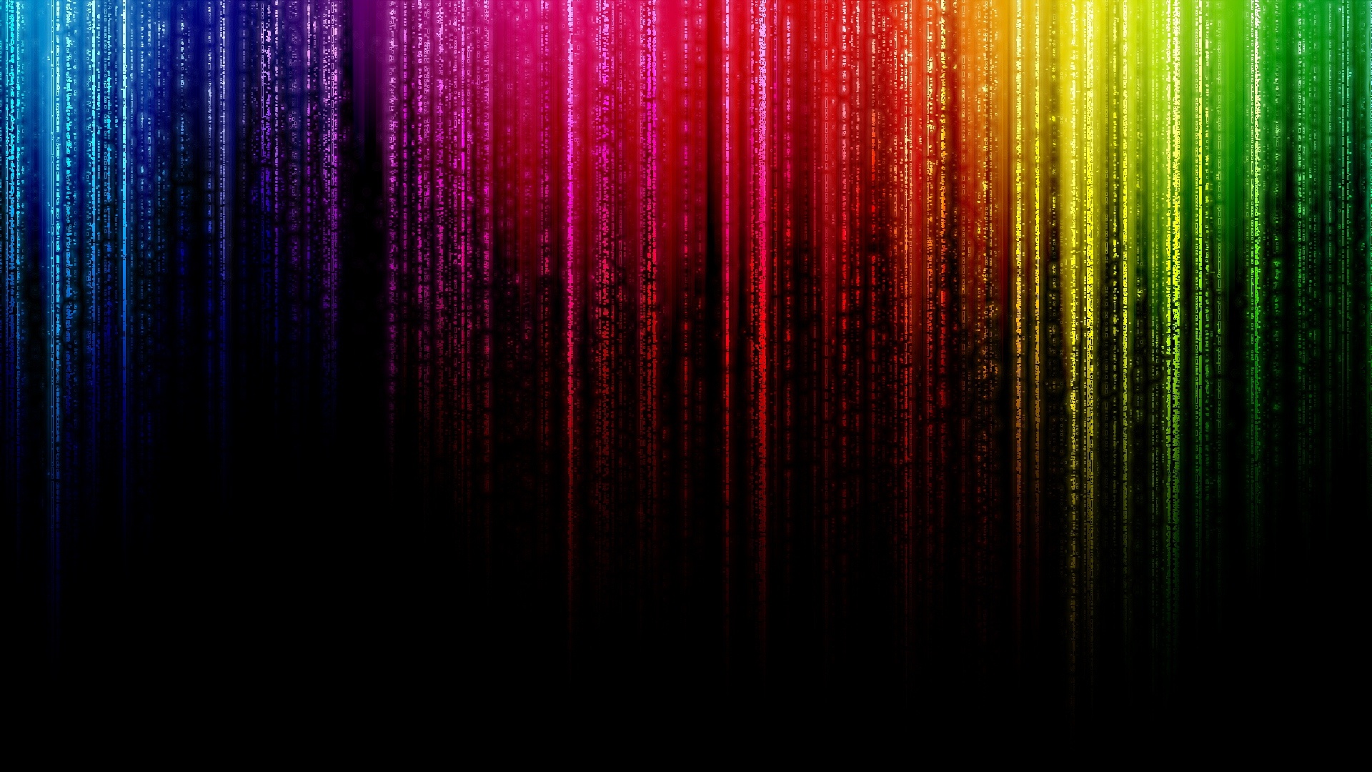 Rainbow Matrix Wallpaper - Rainbow Matrix - HD Wallpaper 