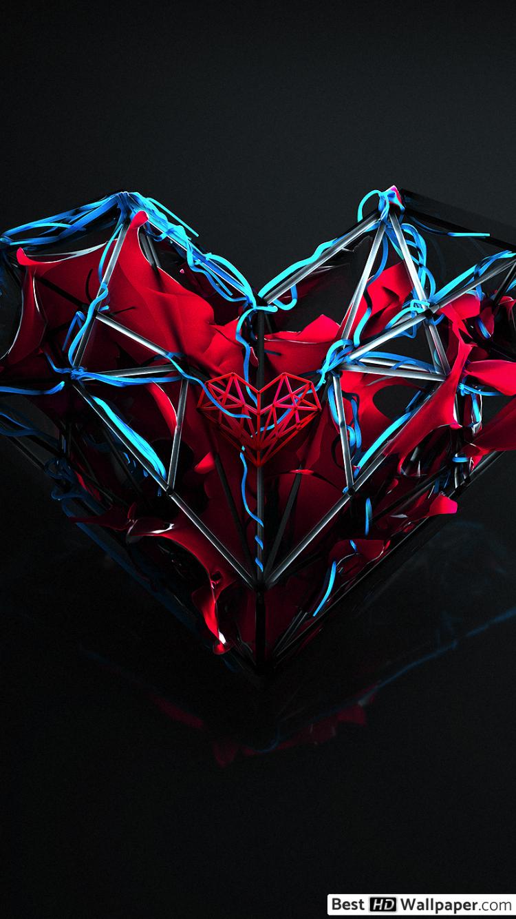 Abstract Wallpaper 4k Heart - HD Wallpaper 